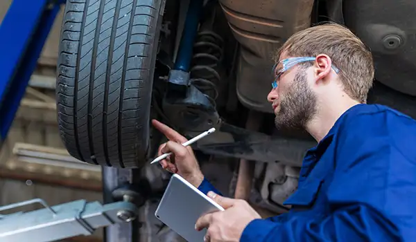 Tire alignment at Oilex Grease Monkey