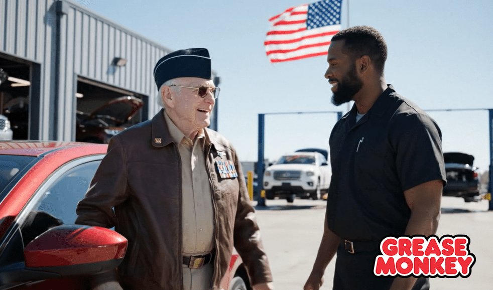 Veterans Day Oil Change Discounts at Grease Monkey