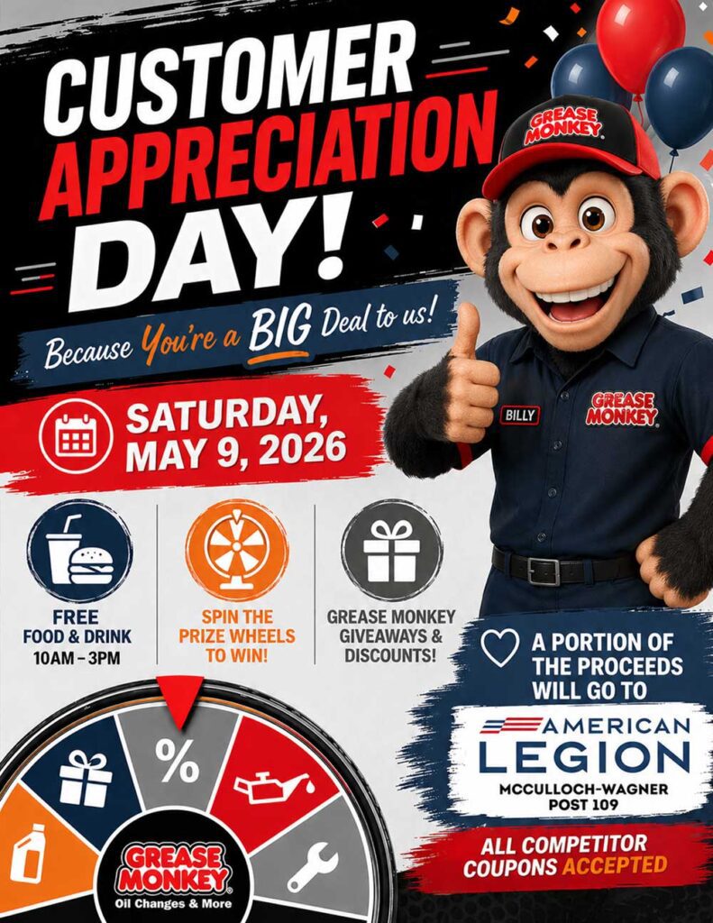 Come to Customer Appreciation Day on May 9th, 2026!