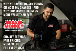 Grease Monkey technician performing Full Service Oil Changes